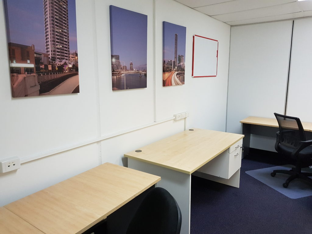 Upper 2 is perfect as a two person office but can accommodate a third person comfortably. Situated next to the kitchenette, it is handy if the tenant wants to pop out for a quick coffee. As with all of our rooms, it offers a community feel or privacy, depending on individual requirements.